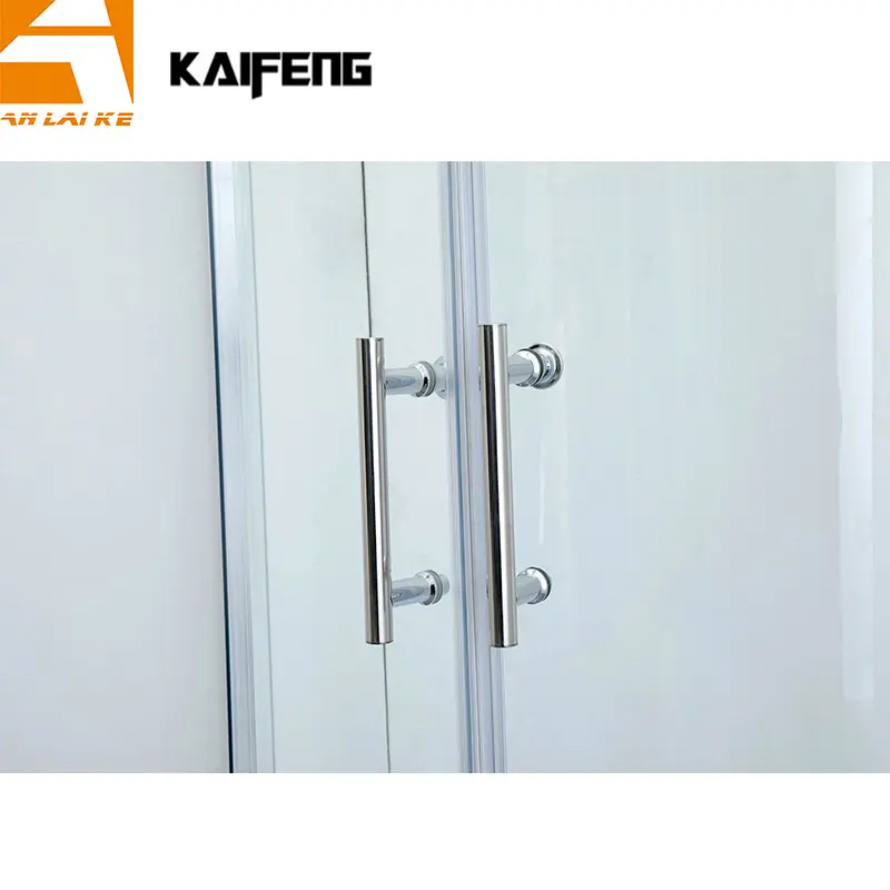 Affordable sliding door shower enclosure with curved base, left-right structure, model KF-2301C (3)