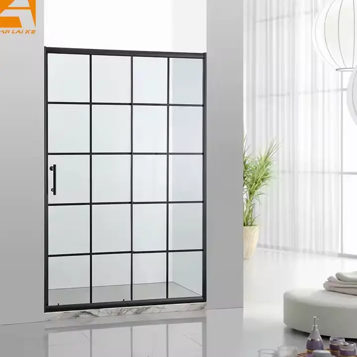 Retractable Glass Shower Screen, Sliding, Aluminium Alloy Anlaike KF-2304A